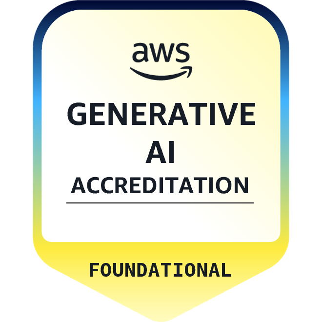 AWS Generative AI Foundational (L100) badge