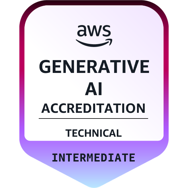 AWS Generative AI Technical Intermediate (L200) badge